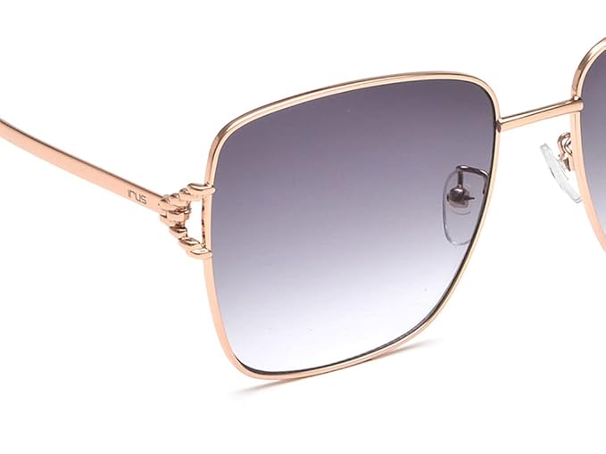 IRUS 100% UV protected sunglasses for Women | Size- Large | Shape- Square | Model- IRS1140C1SG