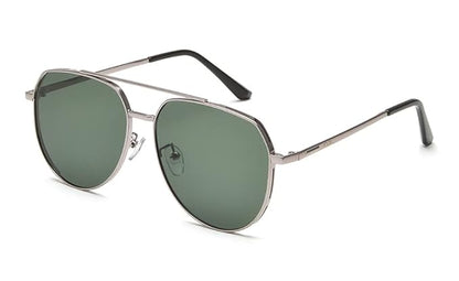 IRUS Men’s UV Protected Green Alloy Metal Pilot sunglass