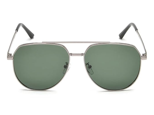 IRUS Men’s UV Protected Green Alloy Metal Pilot sunglass