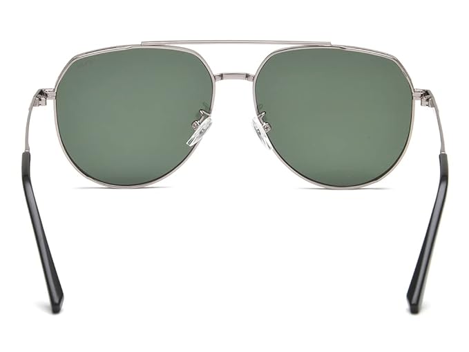 IRUS Men’s UV Protected Green Alloy Metal Pilot sunglass