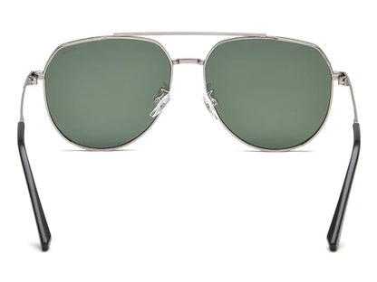 IRUS Men’s UV Protected Green Alloy Metal Pilot sunglass