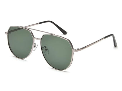 IRUS Men’s UV Protected Green Alloy Metal Pilot sunglass