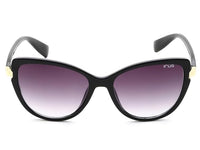 IRUS 100% UV protected sunglasses for Women | Size- Medium | Shape- Cat Eye | Model- IRS1206C1SG (Black)