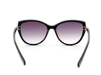 IRUS 100% UV protected sunglasses for Women | Size- Medium | Shape- Cat Eye | Model- IRS1206C1SG (Black)