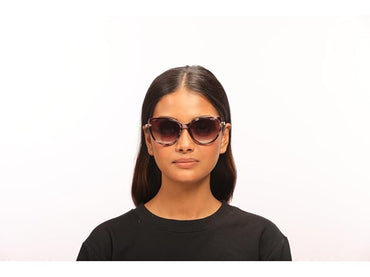 IRUS 100% UV protected sunglasses for Women | Size- Medium | Shape- Cat Eye | Model- IRS1206C4SG (Purple)