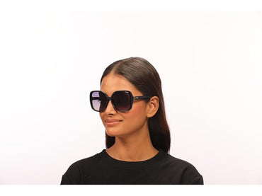 IRUS Uv Protected Sunglasses For Women | Size- Large | Shape- Square | Model- Irs1213C3Sg, Blue