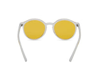 IRUS 100% UV protected sunglasses for Men | Size- Small | Shape- Round | Model- IRS1226C3SG (Clear)