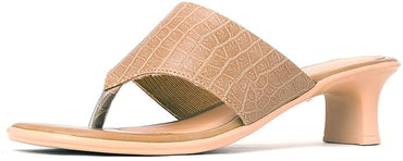 Khadim's Women Beige Heels Sandal.