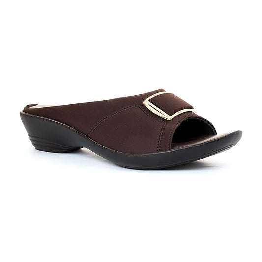 Khadim's Wedge Heel Mule Slip On Sandal for Women