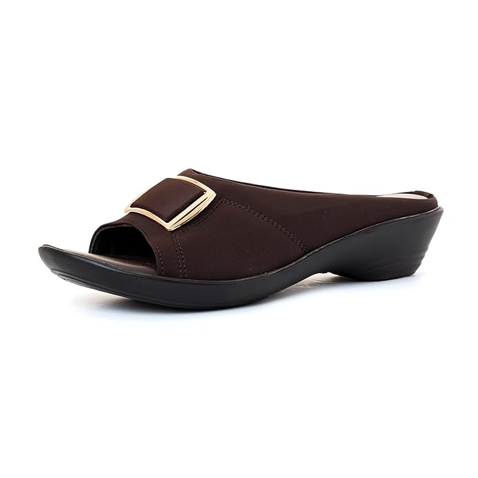 Khadim's Wedge Heel Mule Slip On Sandal for Women