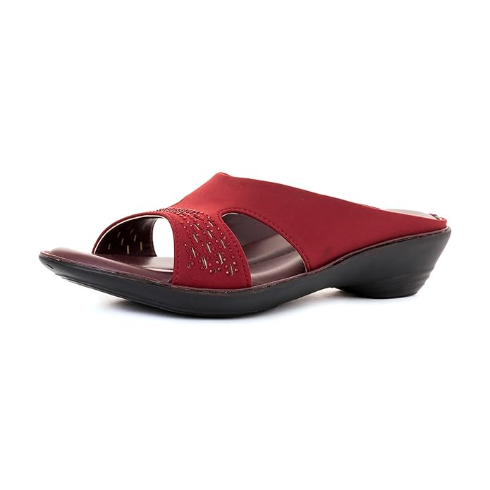 Khadim's Wedge Heel Mule Slip On Sandal for Women