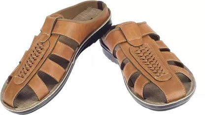 Khadim's Men's Synthetic Tan Sandal