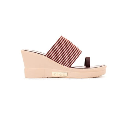 Khadim's Cleo High Heel Wedge Slip On Sandal for Women