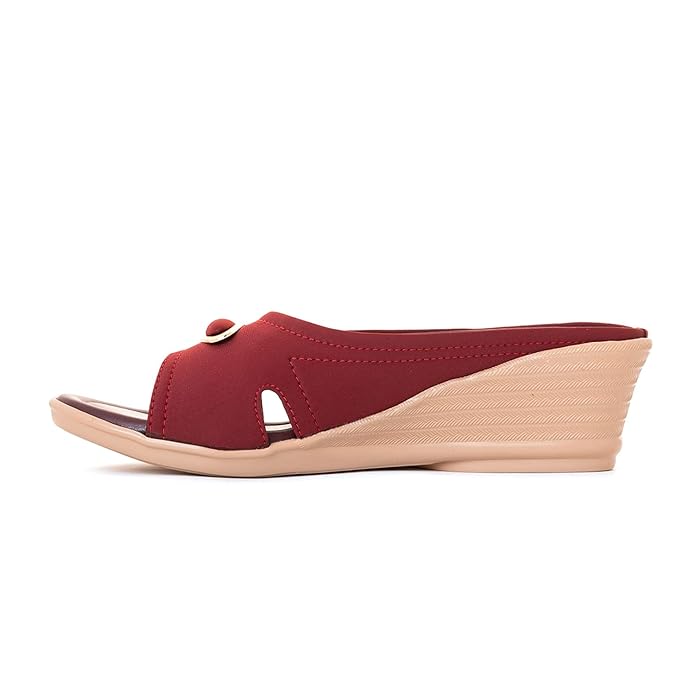 Khadim's Wedge Heel Mule Slip On Sandal for Women