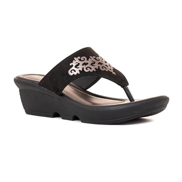 Khadim's Wedge Heel Slip On Sandal for Women