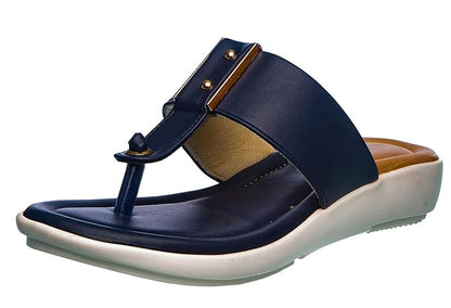 CLEO Women Navy Slip-On Flats