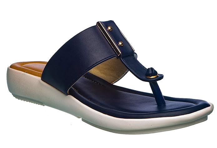 CLEO Women Navy Slip-On Flats