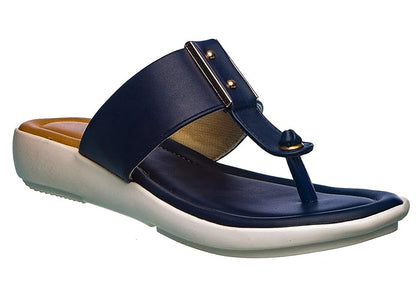 CLEO Women Navy Slip-On Flats