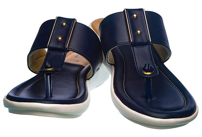 CLEO Women Navy Slip-On Flats