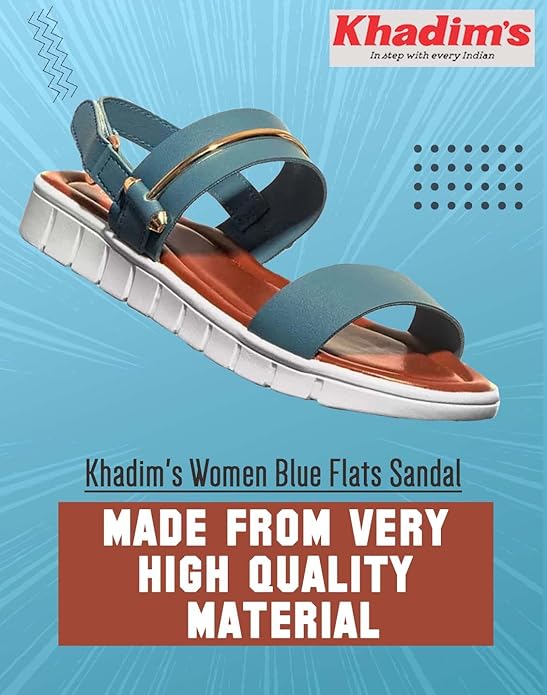 Khadim's Women Blue Flats Sandal