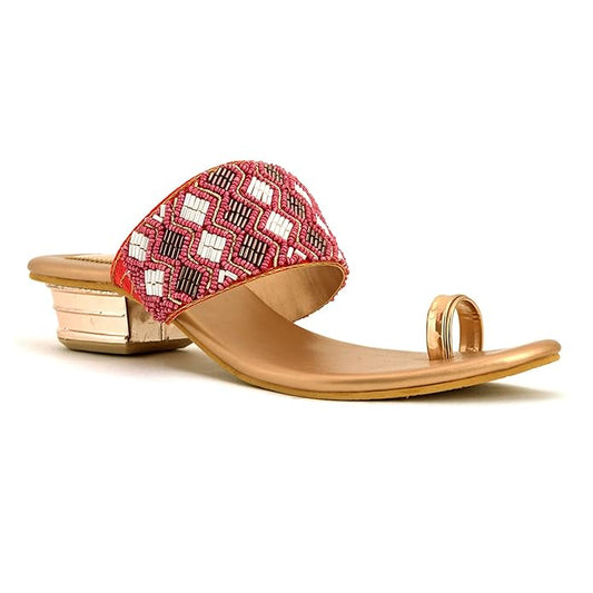 Khadim's Block Heel Slip On Sandal for Women