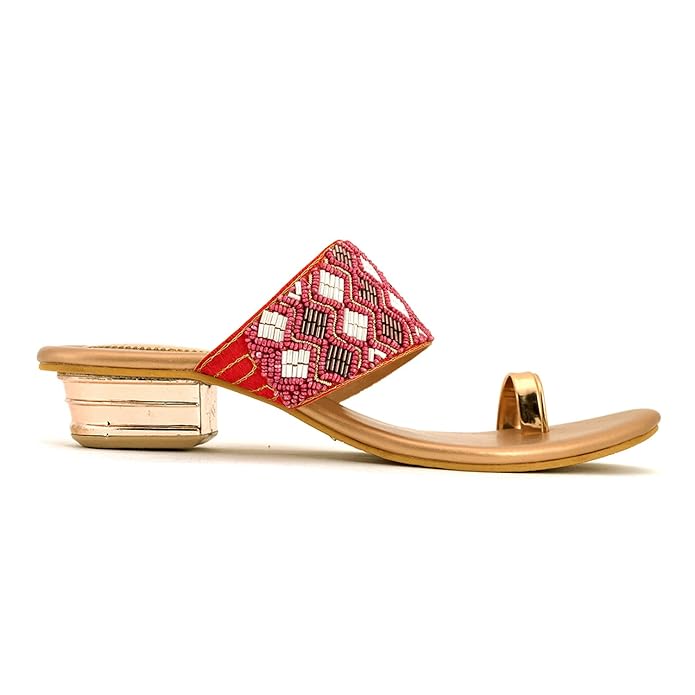 Khadim's Block Heel Slip On Sandal for Women