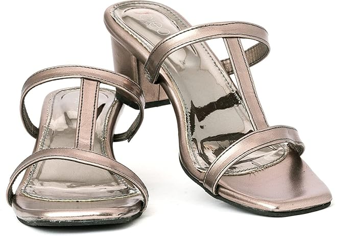 Khadim's Women Gold Heels Sandal