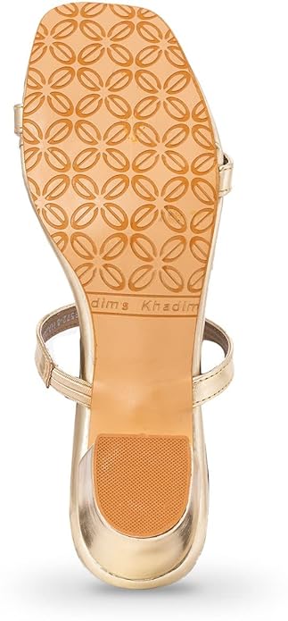 Khadim's Women Gold Heels Sandal