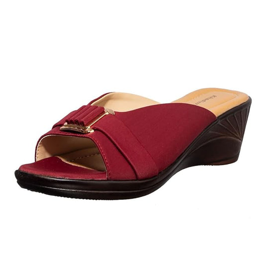 Khadim's Wedge Heel Mule Slip On Sandal for Women