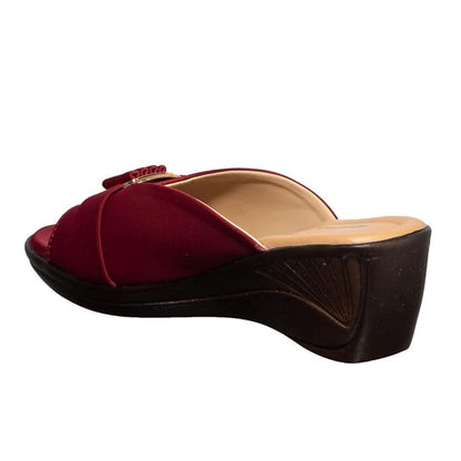 Khadim's Wedge Heel Mule Slip On Sandal for Women