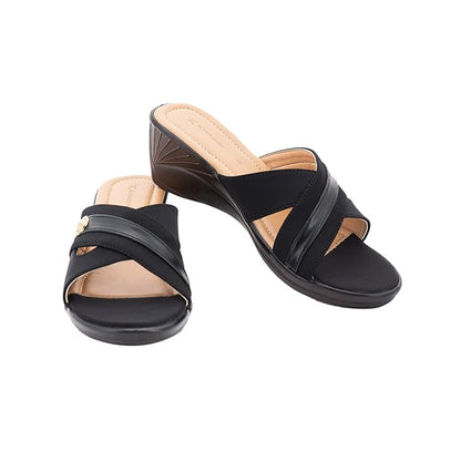 Khadim's Wedge Heel Mule Slip On Sandal for Women