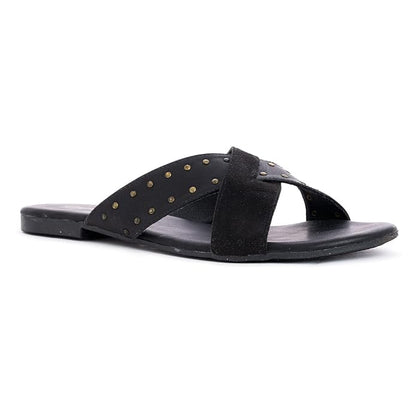 Khadim's Cleo Flat Mule Slide Sandal for Women