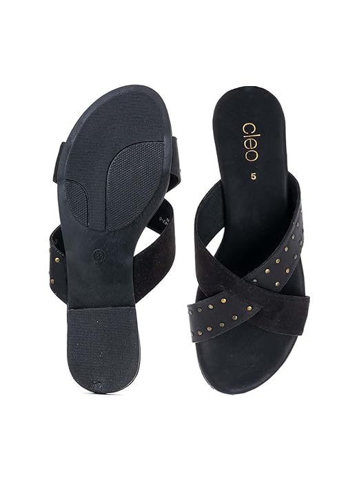 Khadim's Cleo Flat Mule Slide Sandal for Women