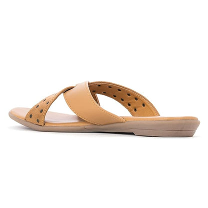 Khadim's Cleo Flat Mule Slide Sandal for Women