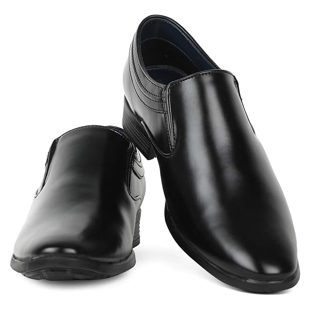 Khadim's Men Black Formal Slip-On Shoe