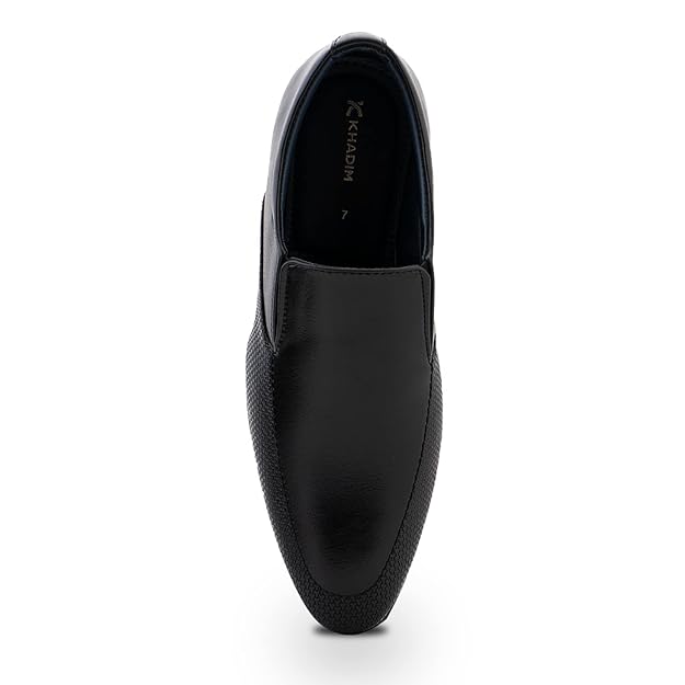 Khadim's Men Black Slip-On Formal Shoe