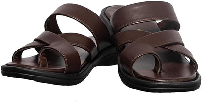 Khadim's Men Solid Brown Sandal