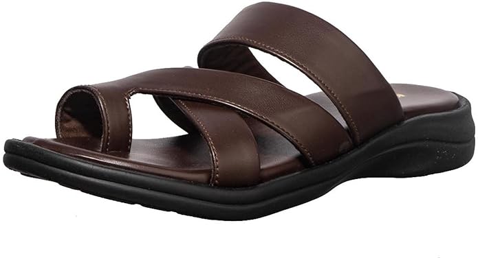 Khadim's Men Solid Brown Sandal