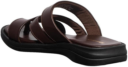 Khadim's Men Solid Brown Sandal