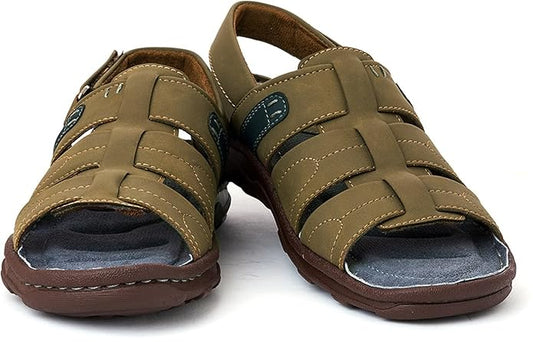 Khadim's Softouch Grey Casual Roman Sandal for Men