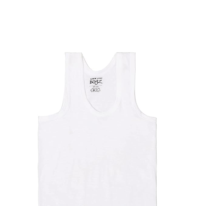 Lux Cozi Sleeveless Cotton Vest for Kids Boys(Pack of 5)