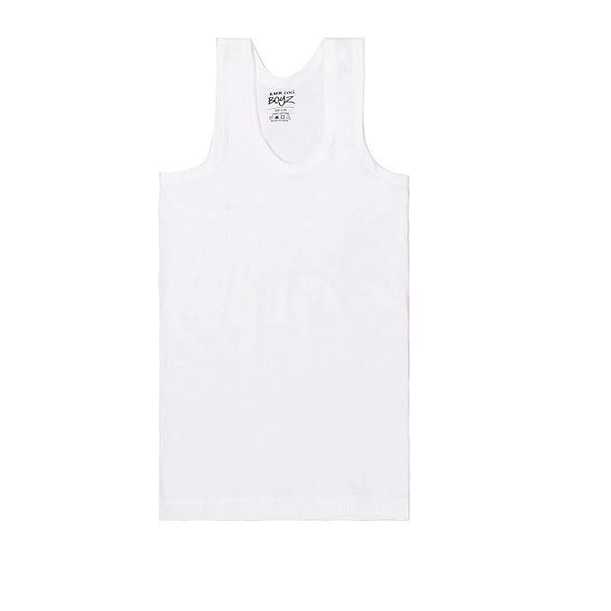 Lux Cozi Sleeveless Cotton Vest for Kids Boys (Pack of 10)