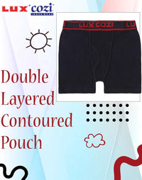 Lux Cozi Boys Outer Elastic Trunks- Assorted Plain