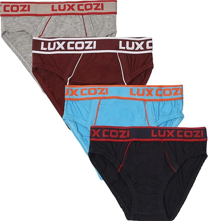 Lux Cozi Boys Outer Elastic Briefs- Assorted Colours