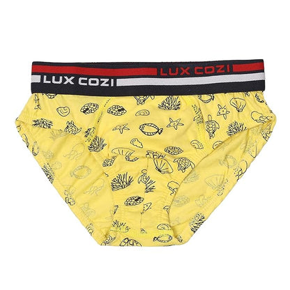 Lux Cozi Boys Outer Elastic Briefs- Assorted Colours