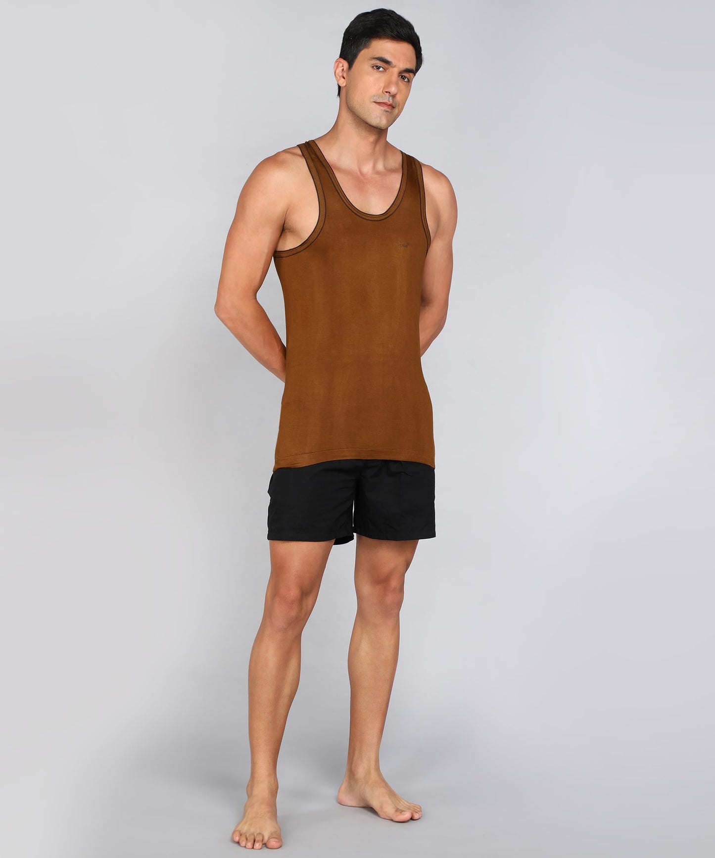 LUX VENUS Men's Round Neck Sleeveless Cotton Vest Pack of 4