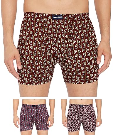 Lux Cozi Men's Cotton Boxers (Pack of 3)