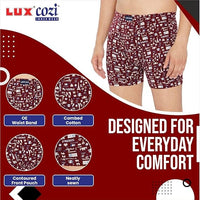Lux Cozi Men's Cotton Boxers (Pack of 3)