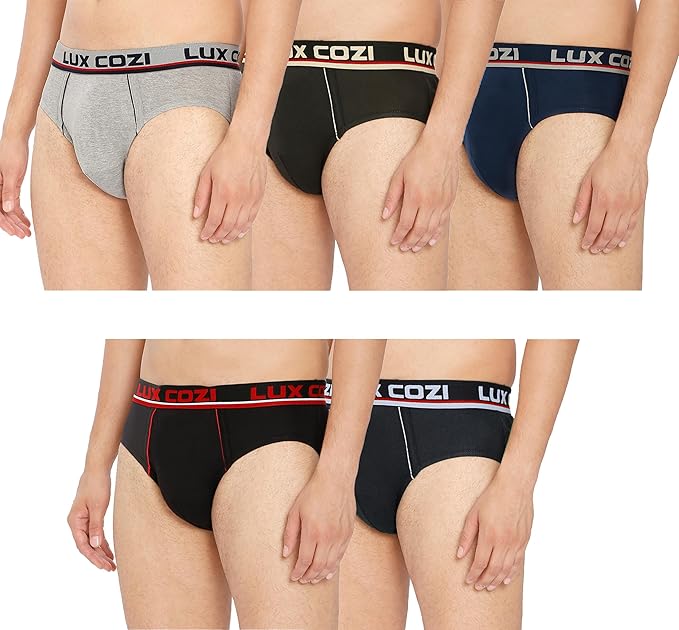 Lux Cozi Men's Cotton Brief (Pack of 5)