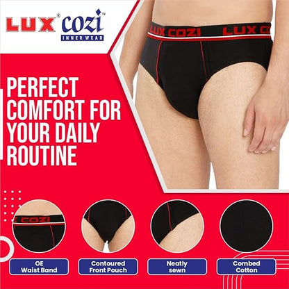 Lux Cozi Men's Cotton Brief (Pack of 5)